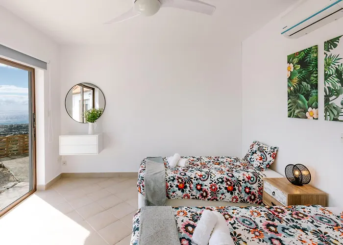 Villa With Sea And Mountain Views, Private Pool, Garden, 3 Bedrooms In Tala