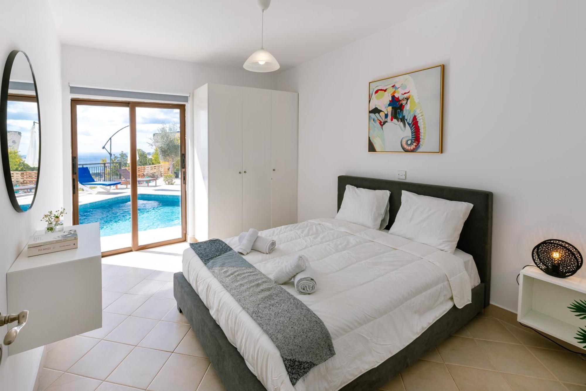 With Sea And Mountain Views, Private Pool, Garden, 3 Bedrooms In Tala